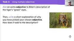 Considering sentence structures in Bilan's 'Asha and the Spirit Bird' Instructional Video