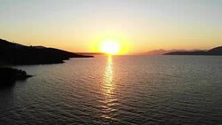Sunset Around Lake Bafa Stock Footage