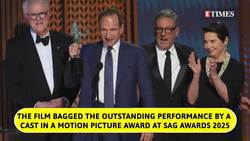 SAG Awards 2025: ‘Conclave’ Cast Sends Emotional Message to Pope Francis | WATCH News Clip