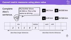 Securing understanding of place value in metric units Instructional Video