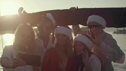 Summer Christmas greetings Stock Footage