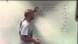 Tutorial - Learn the best method to factoring a trinomial when a is not 1 ex 13, 3n^2 -17n+10 Instructional Video