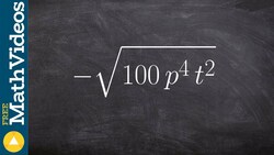 Taking the square root of multiple terms to higher powers, root Instructional Video