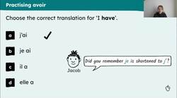 What someone has: avoir 1st and 3rd persons singular Instructional Video