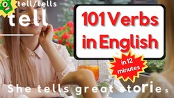101 Verbs in English with Video Clips and Sentences Instructional Video