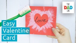 DIY Valentine's Day Card with Toothbrush Instructional Video