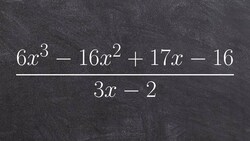 Divide two polynomials by using division Instructional Video