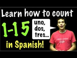 Learn Spanish! - Count from 1 to 15 Instructional Video