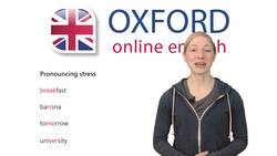 Syllables and Word Stress - English Pronunciation Lesson Instructional Video