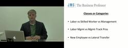 Classes of Jobs Instructional Video