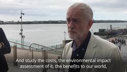 Jeremy Corbyn unveils £3.5bn River Mersey renewable energy plan News Clip