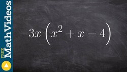 Using the distributive property from a monomial to a trinomial Instructional Video