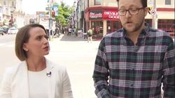 Toronto shooting victim's boyfriend returns to scene of attack News Clip