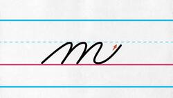Lowercase Cursive Letter m Instructional Video