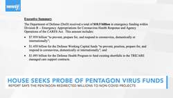 House Wants Investigation of Pentagon's COVID-19 Spending News Clip