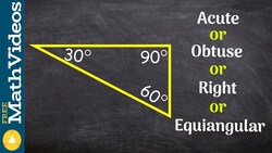 Classify a triangle based on the angles of a triangle ex 4 Instructional Video