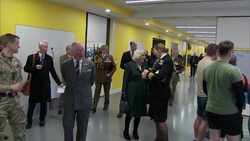 Prince William, Catherine, Camilla and Prince Charles, Prince of Wales visit the Defence Medical Rehabilitation Centre Stanford Hall News Clip