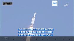 NASA's Europa Clipper launches to Jupiter to investigate whether ocean moon could support life News Clip