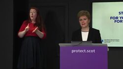 Nicola Sturgeon giving Scottish coronavirus press briefing News Clip
