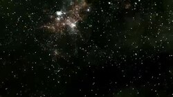 Flying Through Star Fields in Deep Space Stock Footage
