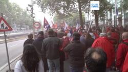 Thousands rally in Brussels to back Audi workers and call for EU industrial action News Clip