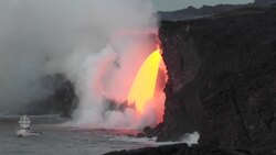 Amazing video of Kilauea volcano lava tube spewing magma News Clip
