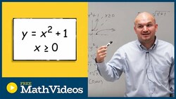 Inverse of a quadratic function with domain restriction Instructional Video