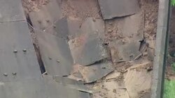 Aerial shots damage to Toddbrook Reservoir after wall damaged by rain News Clip