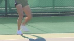 Emma Raducanu on training court in 2019 News Clip