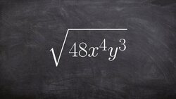 Simplifying a radical expression from it's prime factorization Instructional Video