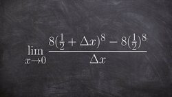 How to use the definition of a derivative to evaluate the limit Instructional Video