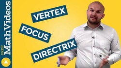 What are the basic characteristics of a parabola for conic sections Instructional Video