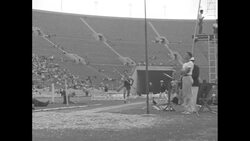 Ralph Metcalfe and Bill Bonthron win events at the 1934 NCAA Track and Field Championships at Los Angeles Memorial Coliseum News Clip