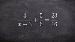 Learn to solve an equation with rational expressions Instructional Video
