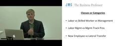Classes of Jobs Instructional Video