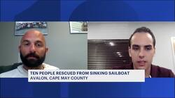 'They were heroes.' Avalon Beach Patrol rescues 10 as sailboat sinks News Clip