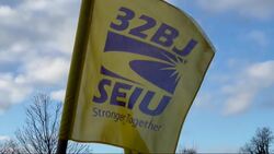 Building workers' union rallying to reach agreement to maintain health benefits, boost wages News Clip