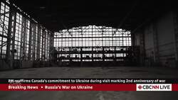 Why leaders visited this Ukrainian airport on anniversary of Russia's invasion News Clip