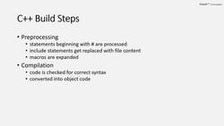 Complete Modern C++ - The C++ Compilation Process Instructional Video
