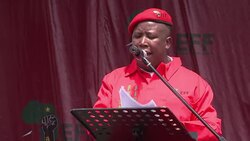 CLEAN : South Africa's Malema demands real freedom News Clip