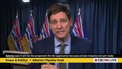 'Non-existent' Alberta pipeline putting 'real' private B.C. projects at risk: Eby News Clip