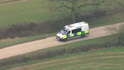 Aerial shots of police searching for Sarah Everard News Clip