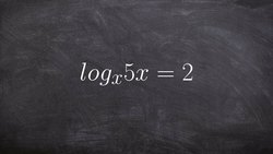 Solve an equation to factor by converting to exponential Instructional Video