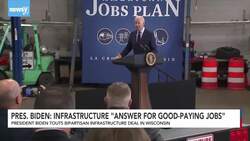 Pres. Biden Says Infrastructure 'Answer For Good-Paying Jobs' News Clip