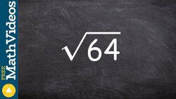 How to take the square root of a number using prime factorization, sqrt(64) Instructional Video