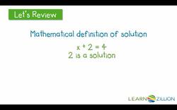Understanding Equations and Solutions: Applying Properties of Equality Instructional Video