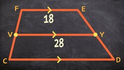 How to use the midsegment theorem to find the length of a base of a trapezoid Instructional Video