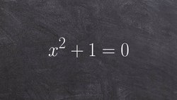 Algebra 2 - Simplifying square roots with imaginary numbers, x^2 + 1 = 0 Instructional Video