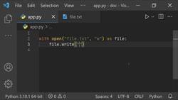 The Ultimate Guide to Python Programming With Python 3.10 - Writing File Instructional Video