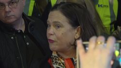 Mary Lou McDonald arrives at Dublin count News Clip